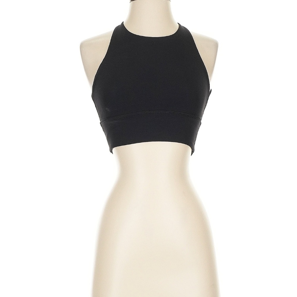 Lululemon Halter Neck Cropped Top – Black, Size 2